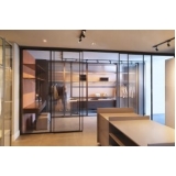 kit portas de correr de vidro Araçaúva