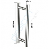 puxador de inox para porta Cambuci